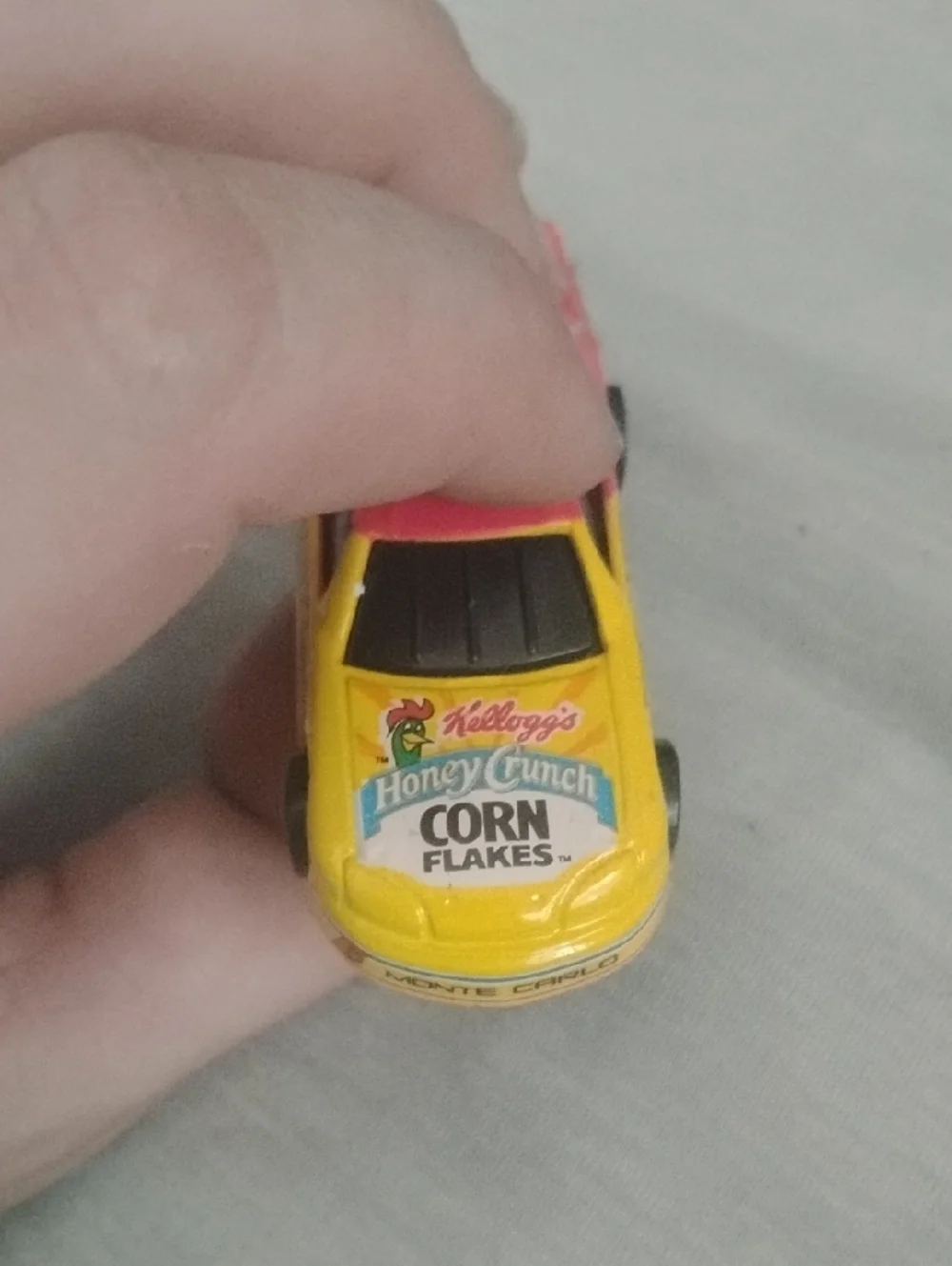 Red & Yellow Corn Flakes Race Car Toy - Terry Labonte Livery